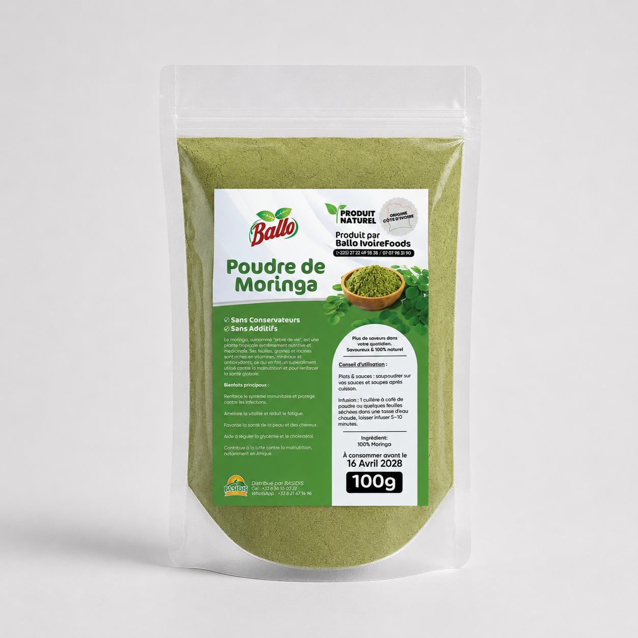 Poudre de Moringa