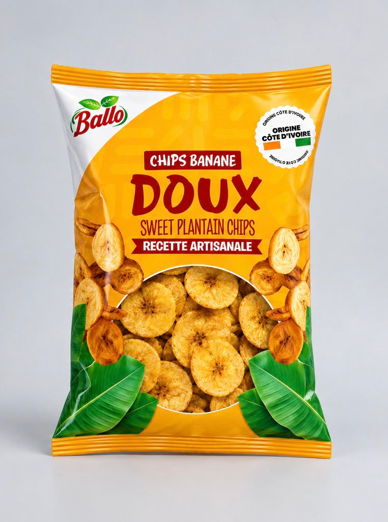 Chips banane doux et salé