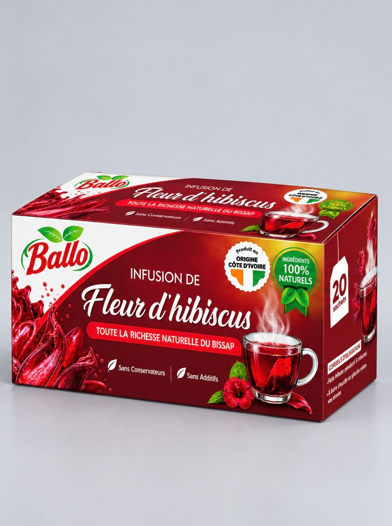 Infusion de fleurs d'hibiscus